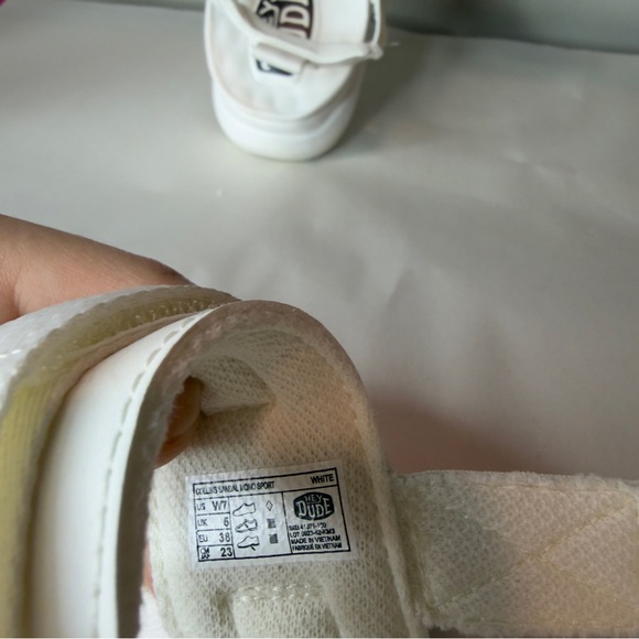 Hey Dude White Collins Mono Sport Sandals Sz 7 Womens - Picture 7 of 7